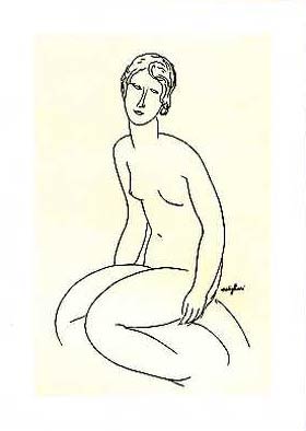 Seated Nude Woman - Modigliani
